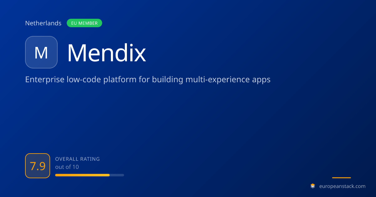 Mendix Review 2026 | EuropeanStack